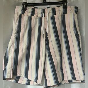 Free Planet Pink and Black Striped Shorts